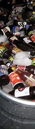 CoolerBeer a pile of bottles and ice