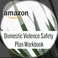 domestic violence safety plan promo with title and background of leaves