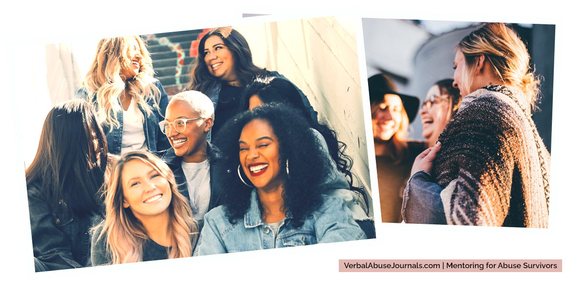 mentors or abuse survivors, groups of smiling women