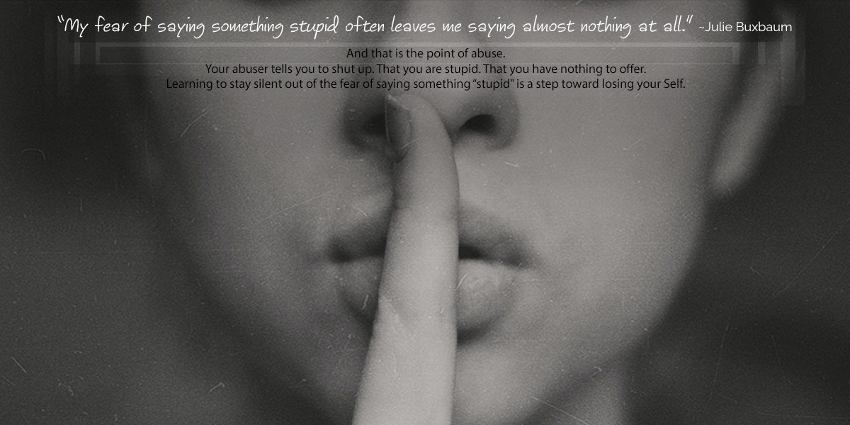 I’m Always Saying Something Stupid