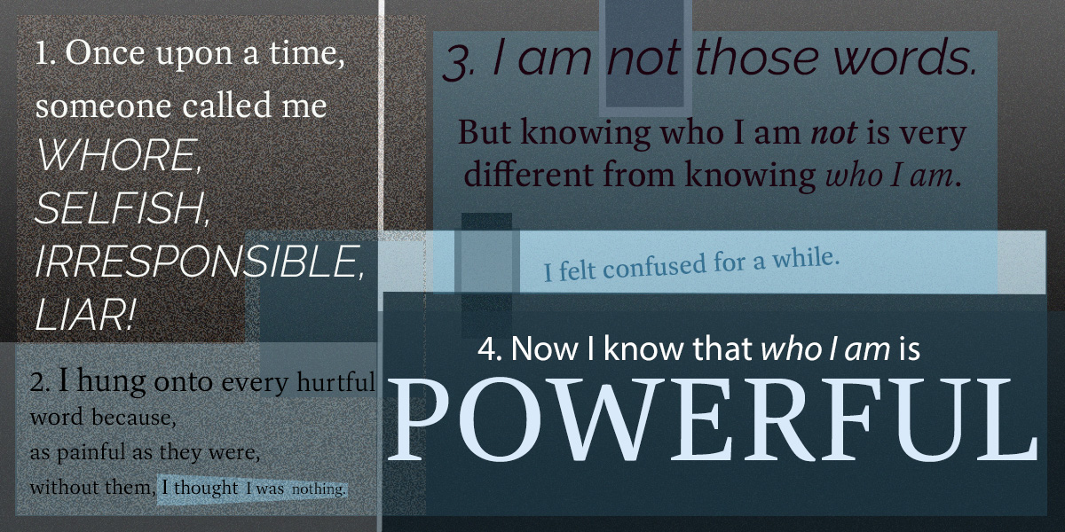 Hurtful Words Tell You Who You Are Not