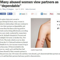 Most Abused Women Describe Abuser as Dependable