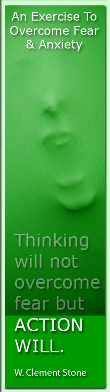 An exorcism - er, exercise - to help you overcome fear & anxiety (a side-effect of abuse). Isn't fear at the heart of why you stay in your abusive marriage?
