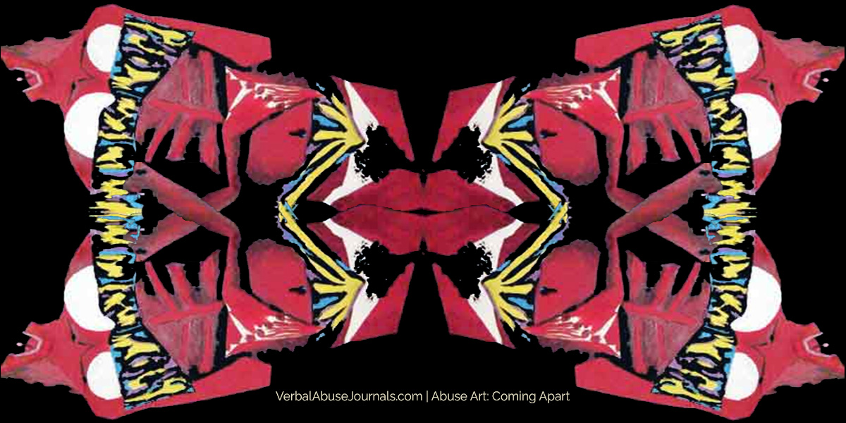 abuse art showing actual image combined